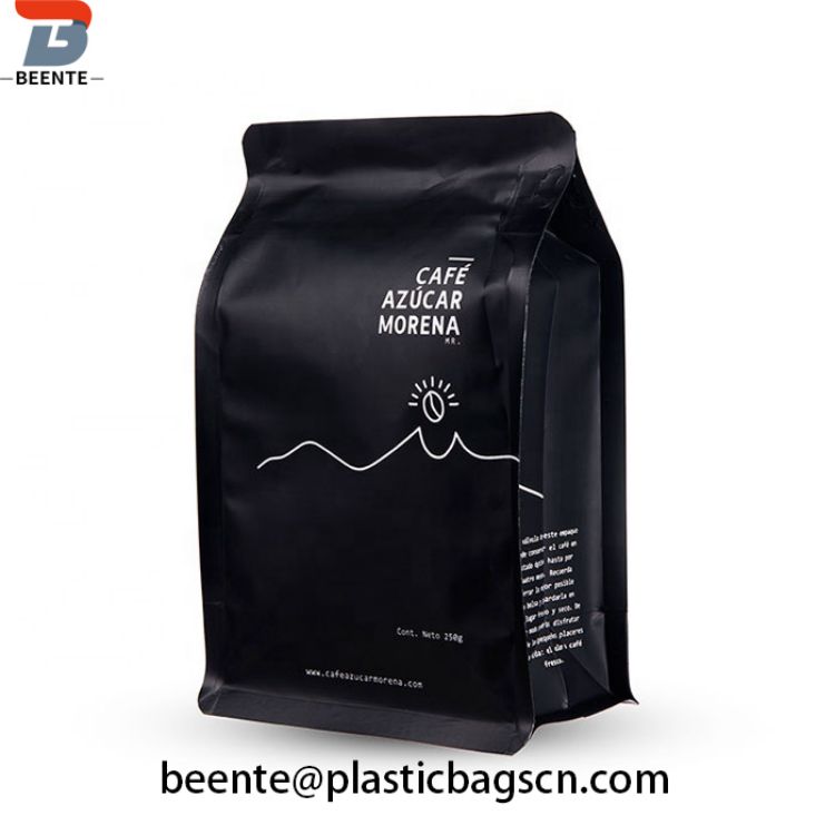 Aluminiumfolie, 500 g, 1 kg Kunststoff-Kaffeebeutel mit flachem Boden